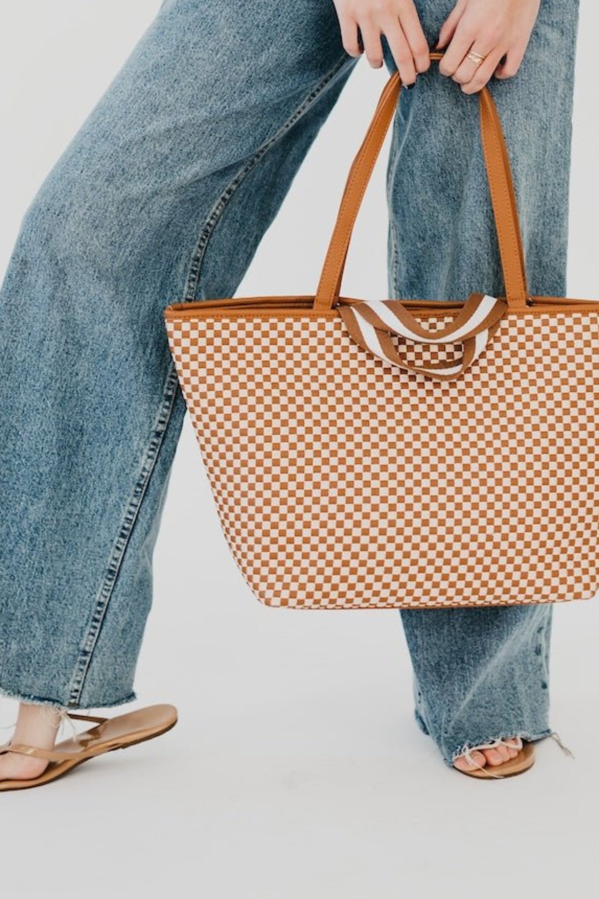 Woven Tiffany Organizer Tote Bag