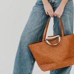 Woven Tiffany Organizer Tote Bag