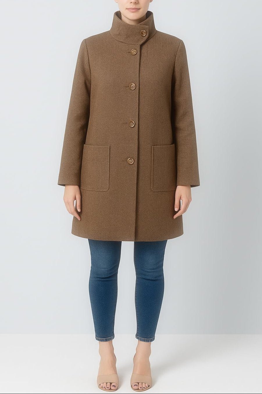 Toni Button Down Tweed Coat - MTT Collective