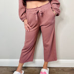 Tour Waffle Knit Cropped Lounge Pants - MTT Collective