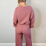 Tour Waffle Knit Cropped Lounge Pants - MTT Collective