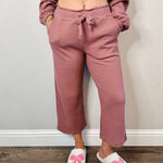 Tour Waffle Knit Cropped Lounge Pants - MTT Collective