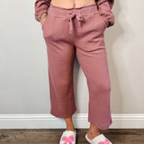 Tour Waffle Knit Cropped Lounge Pants - MTT Collective