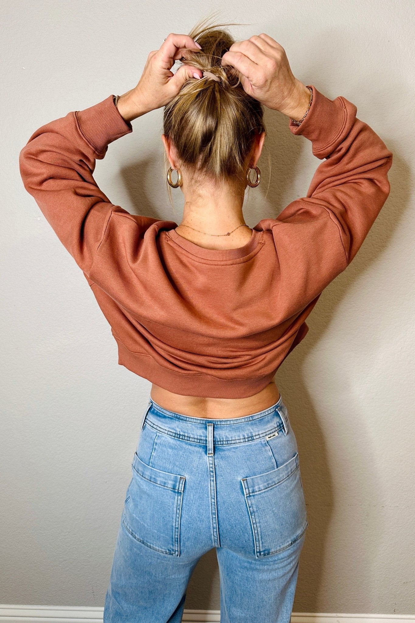 TreeFleece Oversized Cropped Crew - MTT Collective