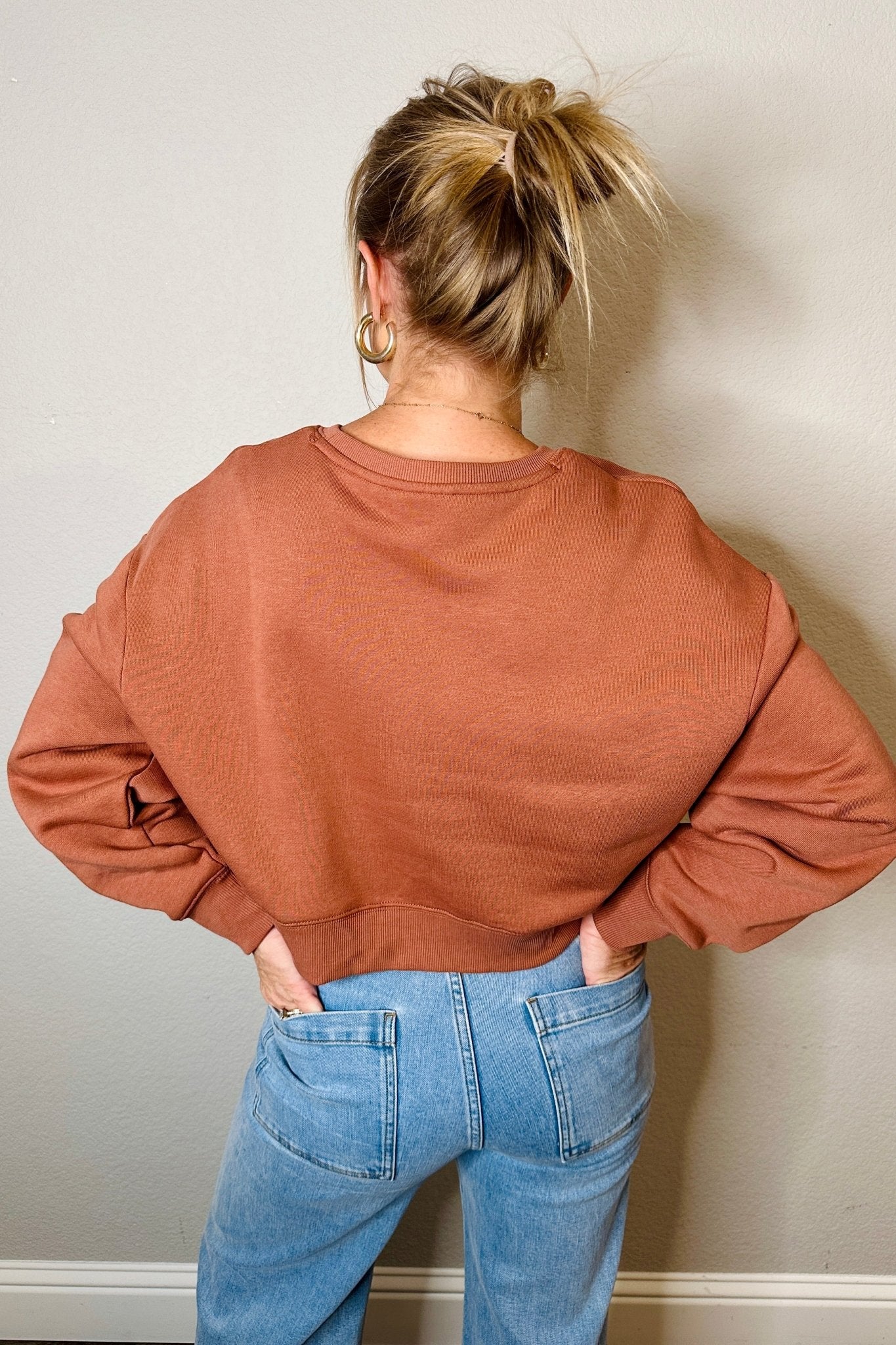 TreeFleece Oversized Cropped Crew - MTT Collective