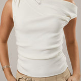 Trinity Asymmetrical Neck Sweater Top - MTT Collective