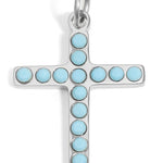 Turquoise Stone Cross Charm - MTT Collective