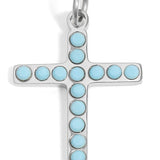 Turquoise Stone Cross Charm - MTT Collective