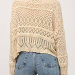 Twyla Button Down Crochet Knit Cardigan - MTT Collective