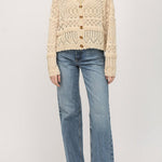 Twyla Button Down Crochet Knit Cardigan - MTT Collective