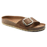Madrid Big Buckle Oiled Leather Sandal