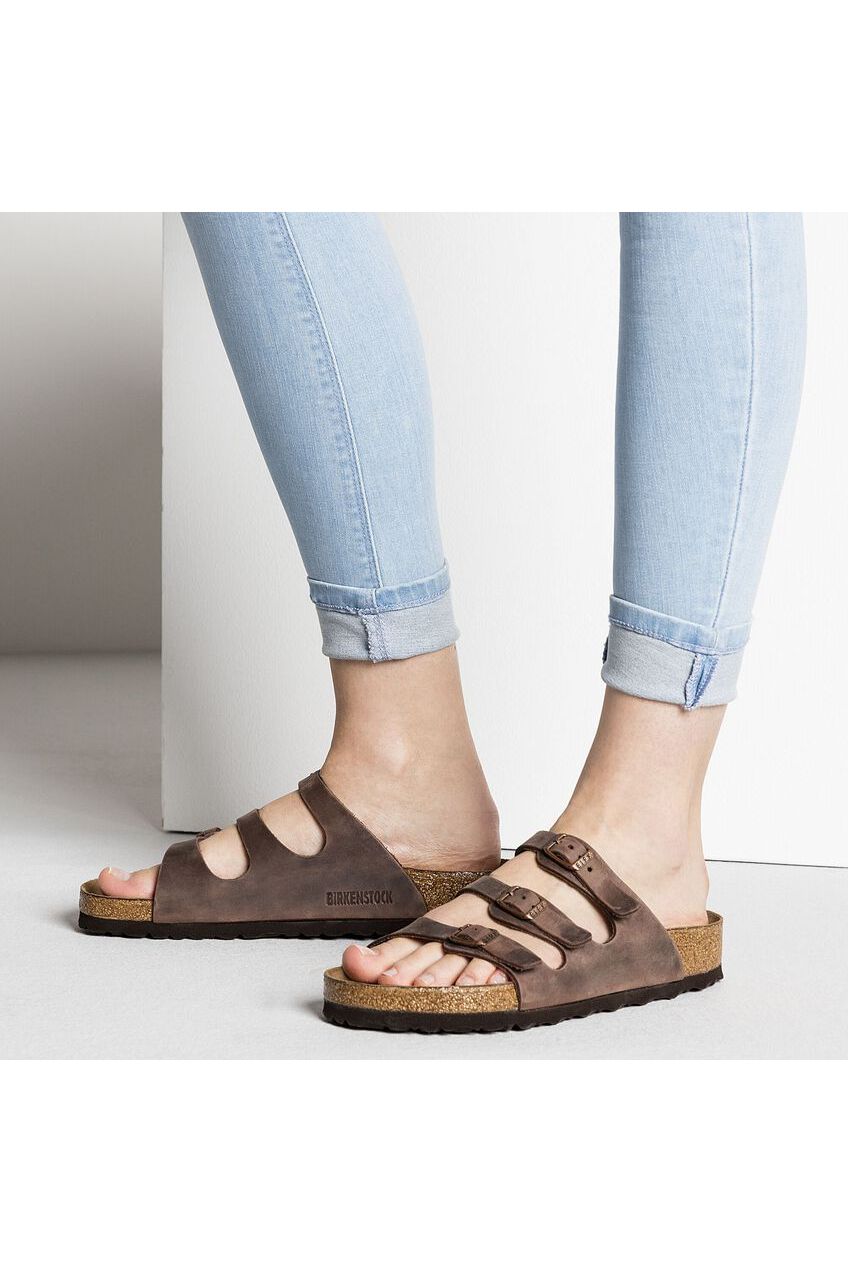 Florida Soft Footbed Oiled Leather Sandal