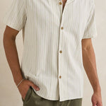 Vacation Stripe Short Sleeve Shirt - MTT Collective