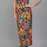 Valerie Floral Sequin Embroidered Midi Dress - MTT Collective