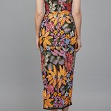 Valerie Floral Sequin Embroidered Midi Dress - MTT Collective