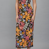 Valerie Floral Sequin Embroidered Midi Dress - MTT Collective
