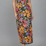 Valerie Floral Sequin Embroidered Midi Dress - MTT Collective