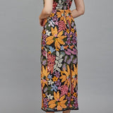 Valerie Floral Sequin Embroidered Midi Dress - MTT Collective