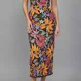 Valerie Floral Sequin Embroidered Midi Dress - MTT Collective
