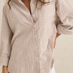 Valley Stipe Oversized Shirt - MTT Collective