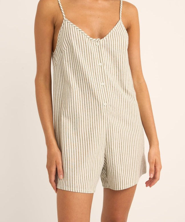 Valley Stripe Adjustable Romper - MTT Collective
