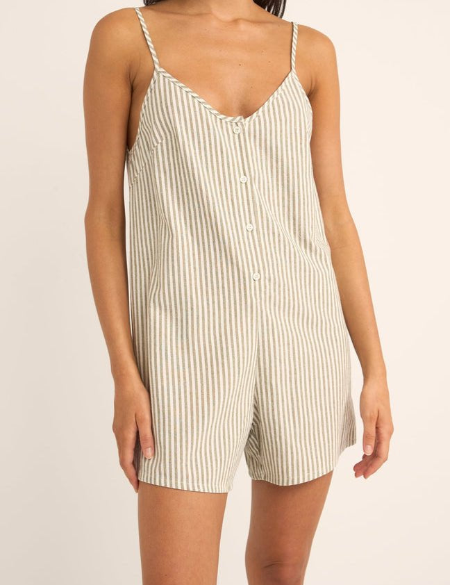 Valley Stripe Adjustable Romper - MTT Collective