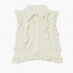 Vienna Layered Ruffle Eyelet Crop Top - MTT Collective