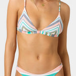 Villa Stripe Seaside Triangle Bikini Top - MTT Collective