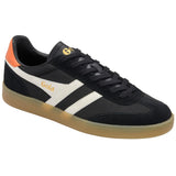 Gola Viper Mesh Trainer - Black/Off White/Moody Orange/Gum - Angled View