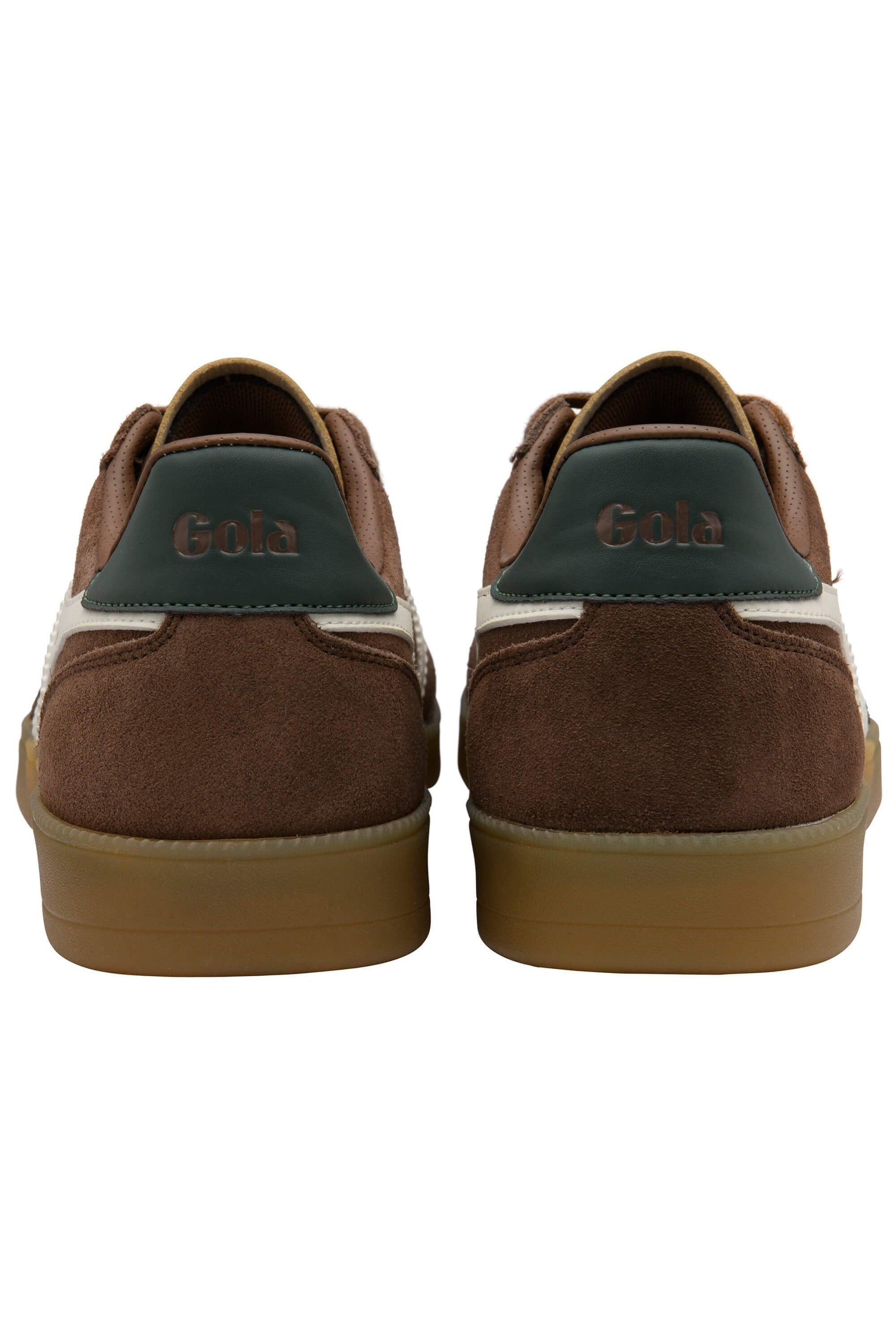 Gola Viper Trainer - Otter/Off White/Evergreen/Gum - Back View