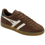Gola Viper Trainer - Otter/Off White/Evergreen/Gum - Angled View