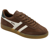 Gola Viper Trainer - Otter/Off White/Evergreen/Gum - Angled View