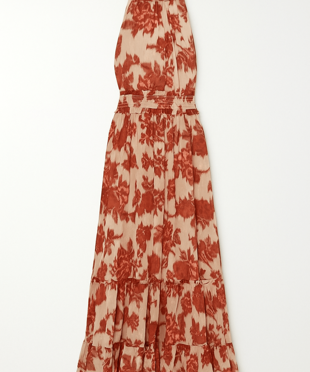 Virginia Floral Halter Maxi Dress - MTT Collective