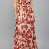 Virginia Floral Halter Maxi Dress - MTT Collective