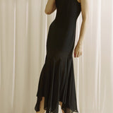 Vivienne Chiffon Godet Midi Dress - MTT Collective