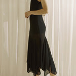 Vivienne Chiffon Godet Midi Dress - MTT Collective