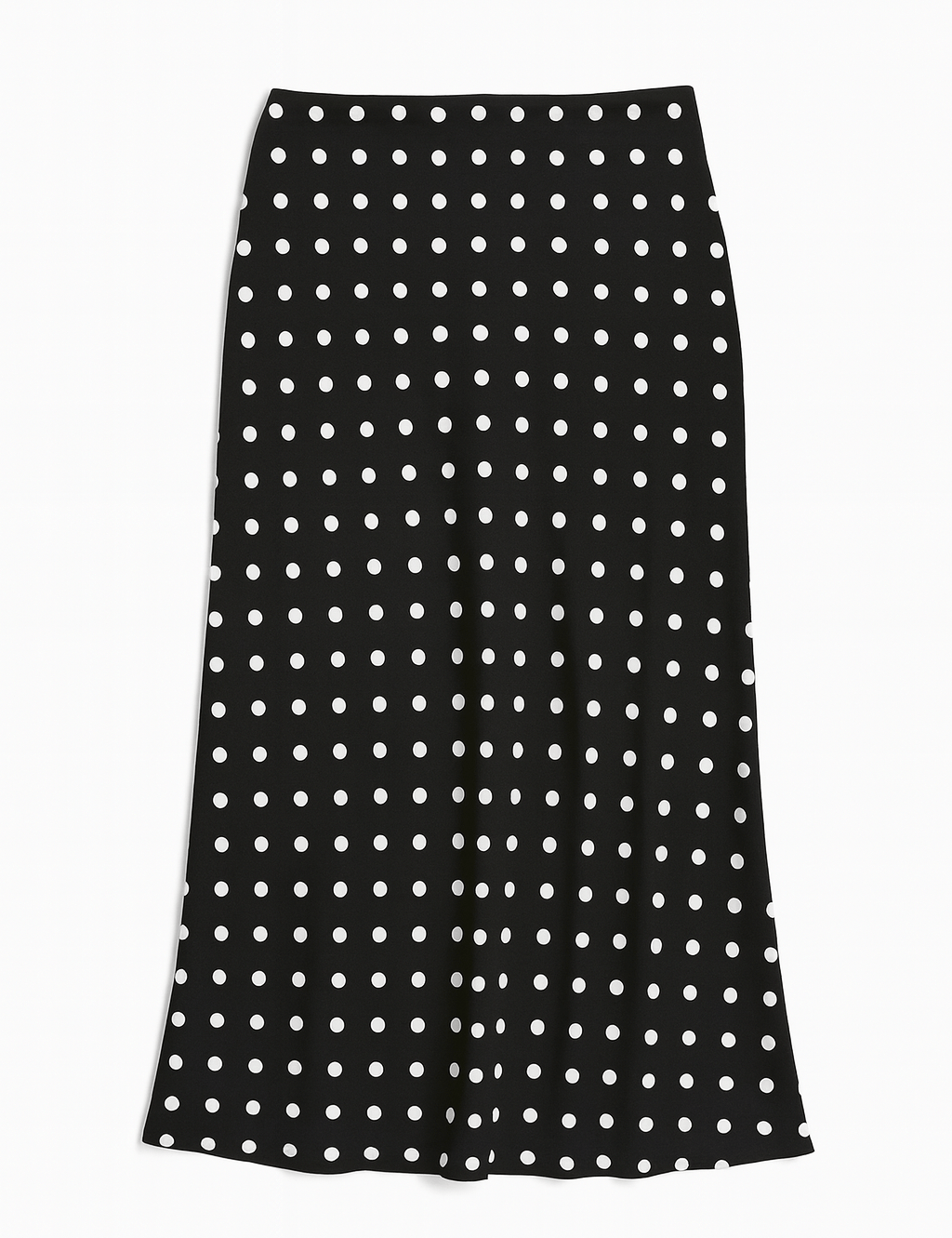 Vivienne Polka Dot Satin Midi Skirt - MTT Collective