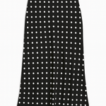 Vivienne Polka Dot Satin Midi Skirt - MTT Collective