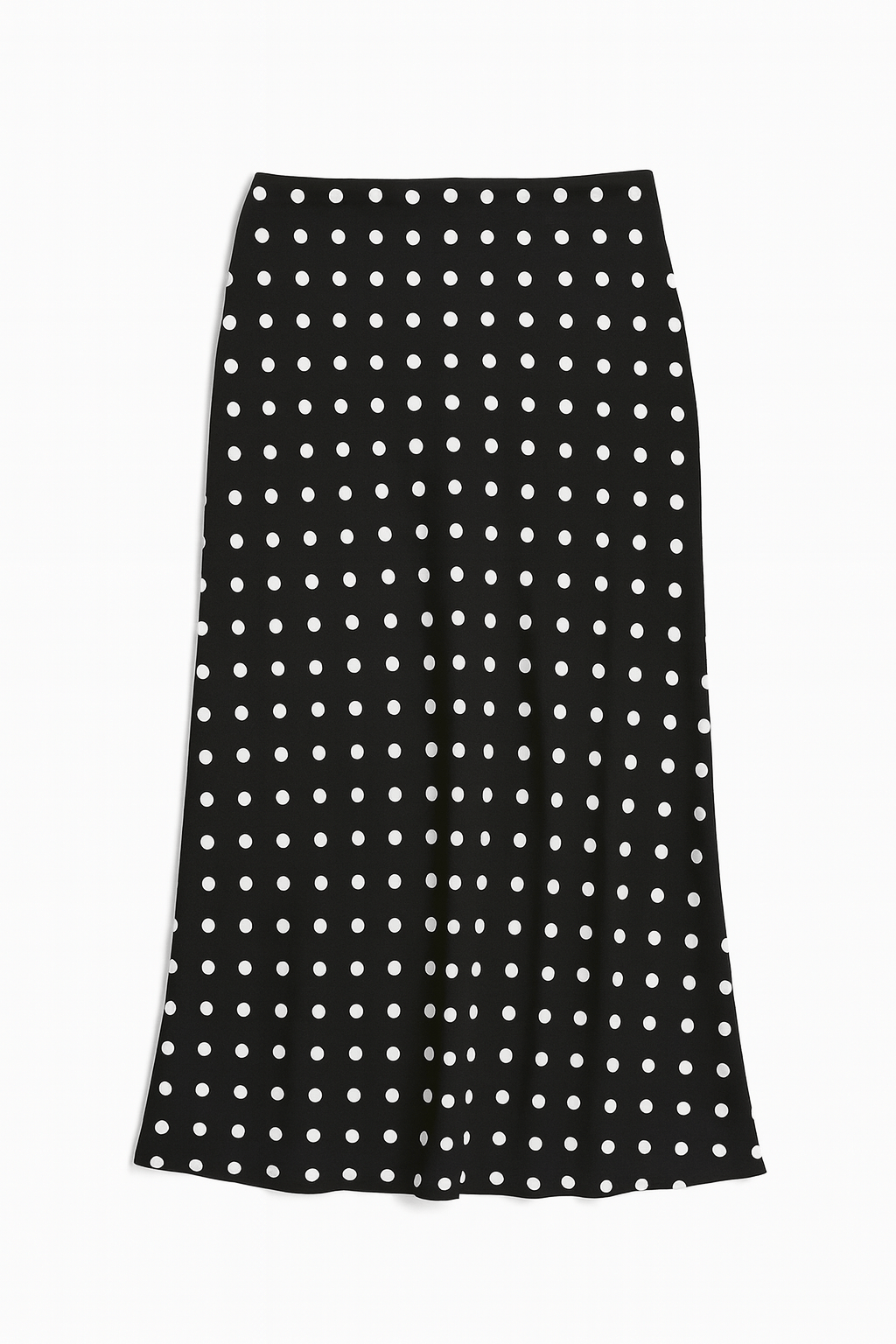Vivienne Polka Dot Satin Midi Skirt - MTT Collective