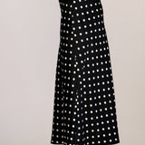 Vivienne Polka Dot Satin Midi Skirt - MTT Collective