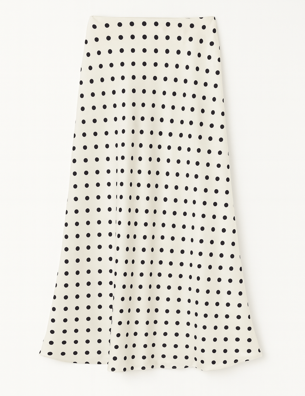 Vivienne Polka Dot Satin Midi Skirt - MTT Collective