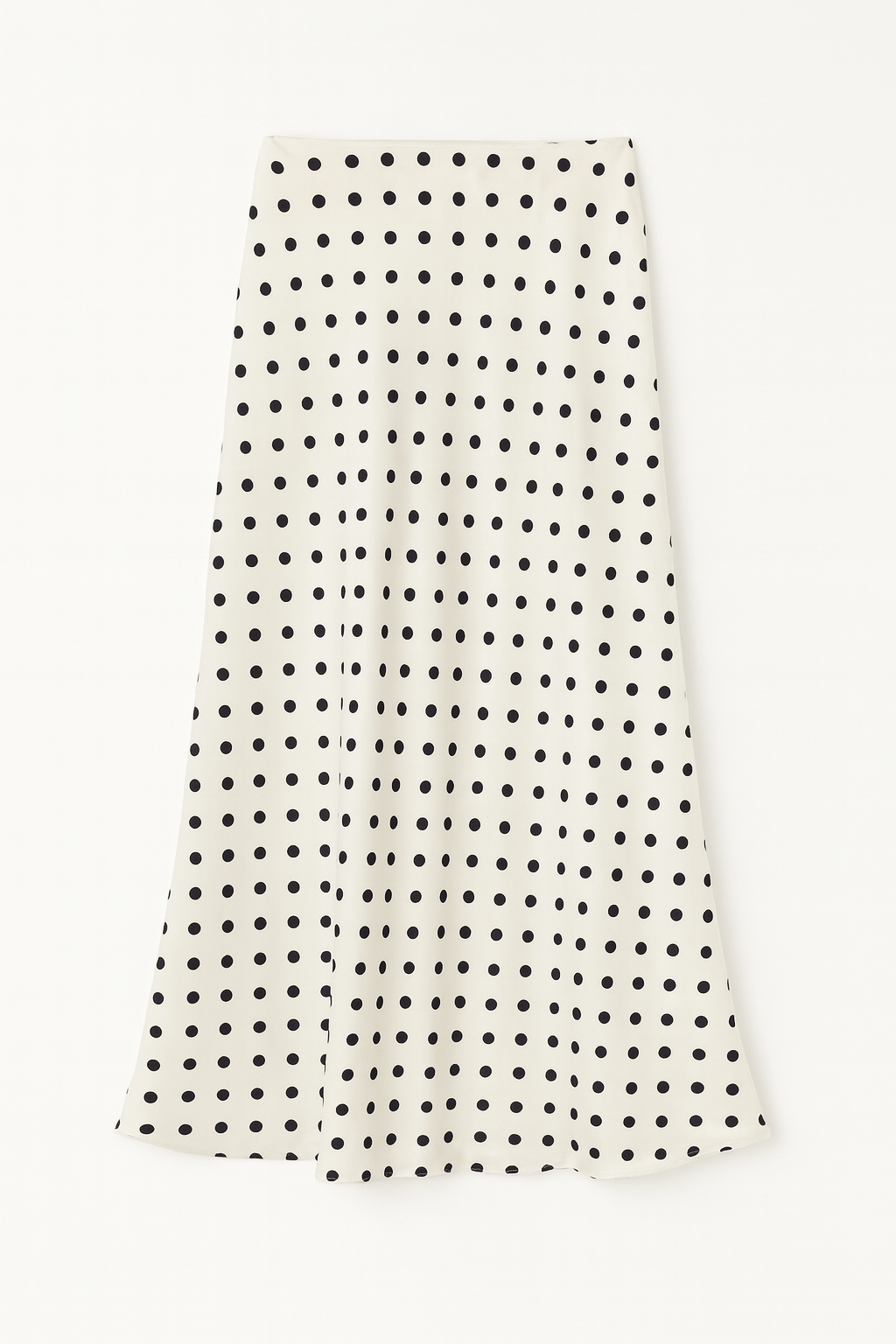 Vivienne Polka Dot Satin Midi Skirt - MTT Collective