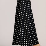 Vivienne Polka Dot Satin Midi Skirt - MTT Collective