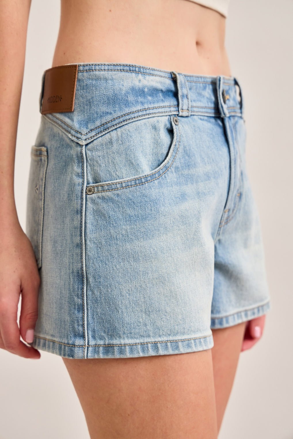 Waistband Detailed High Rise Shorts - MTT Collective