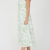 Watercolor Floral Midi Dress - MTT Collective