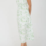Watercolor Floral Midi Dress - MTT Collective