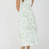 Watercolor Floral Midi Dress - MTT Collective