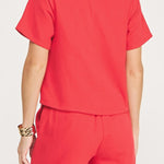 Wavy Contrast Color Block Tee Top - MTT Collective