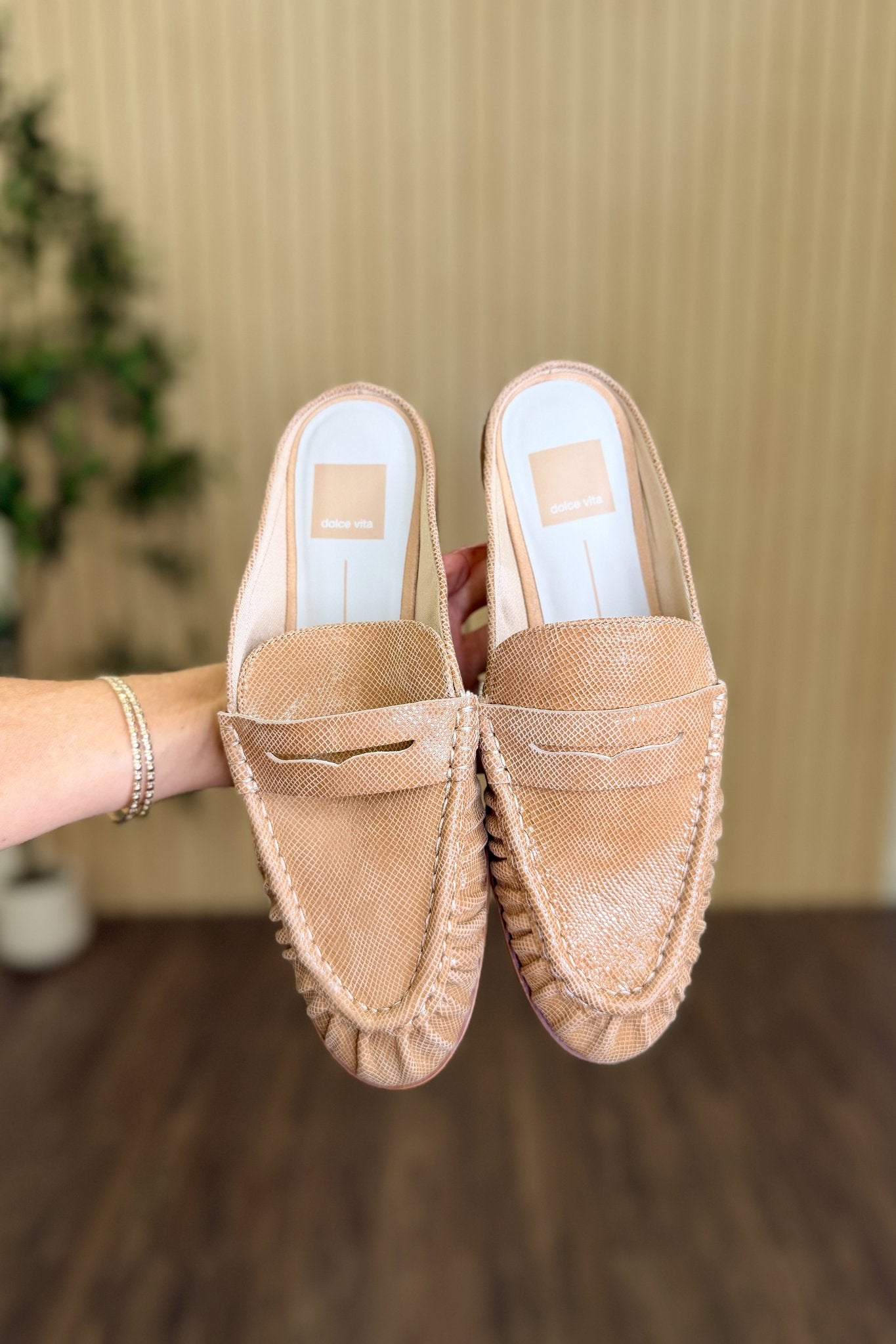 Betzy Pleated Loafer Mule