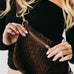 Suede Westlyn Woven Bum Bag - Suede Chocolate